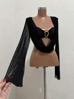 BLUSA LOLA EM TULE COM BOJO - Samantha Fashion