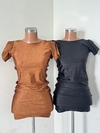 VESTIDO BASIC EM POLIAMIDA ACETINADA COM DECOTE NAS COSTAS - comprar online