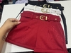 SHORT CANDY EM NEOPRENE COM CINTO DOURADO