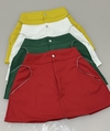 SHORT SAIA LIZ EM ALFAIATARIA COM STRASS COSTURADO, BOTÃO E ZÍPER