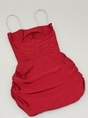 VESTIDO ANGEL EM POLIAMIDA COM ALÇA DE BRILHO, ARO DE SUSTENTAÇÃO E BARBATANAS