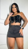 CORSELET VINIL COM ILHOS NA FRENTE - comprar online