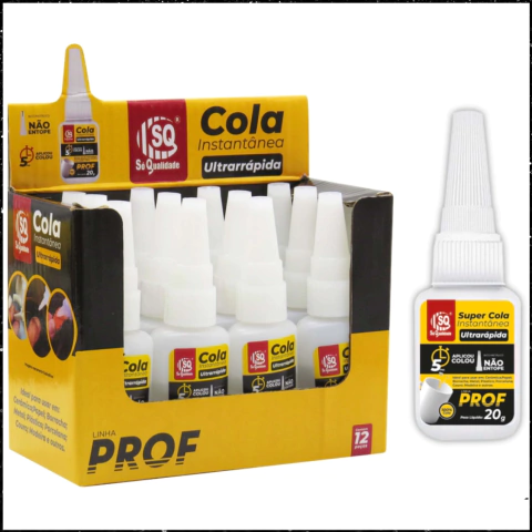 Caixa Com 12 Colas Instantânea Ultrarrápida Super Forte 20g Multiuso Artesanato, Cerâmica, Cola Papel, Mdf. - comprar online