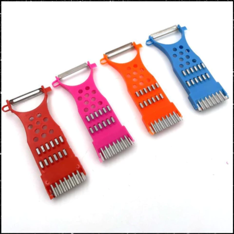 Kit 10 Descascador Ralador Fatiador 5 Em 1 Legumes Frutas - comprar online