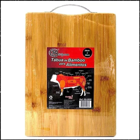 Tábua de Bambu para Alimentos 22 X 32 Cm SQ2855 - comprar online