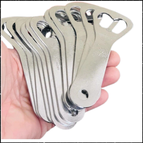 Kit 12 Abridor De Garrafa Boteco Bar Cerveja Inox Reforçado Cod SQ-4347 - comprar online