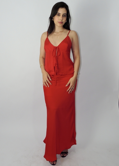 Saia Rubi Acetinada New Midi