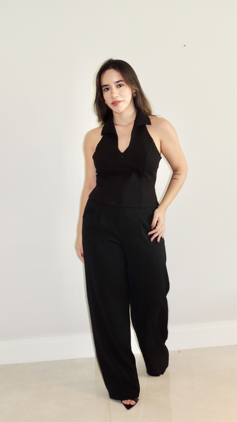 Calça Stela Alfaiataria Preta - comprar online