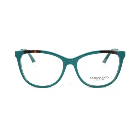 Armação para óculos de Grau Sabrina Sato SS151 Feminino Redondo em Acetato Verde