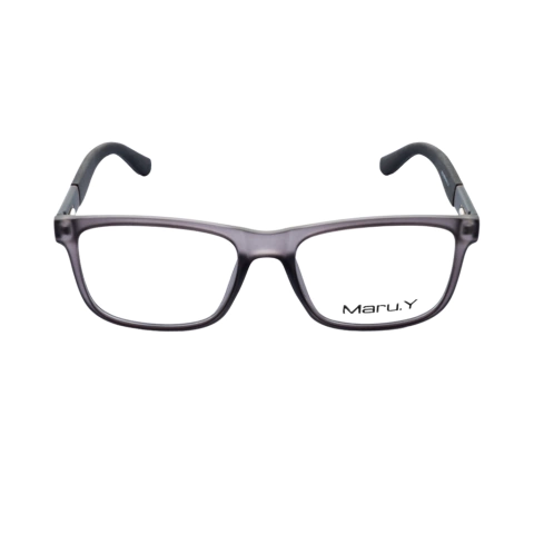 Armação para óculos de Grau Maru.Y 9150 Masculino Quadrado em Acetato Cinza