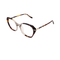 Armação para óculos de Grau Ana Hickmann Feminino AH60001 Quadrado Acetato Demi - comprar online