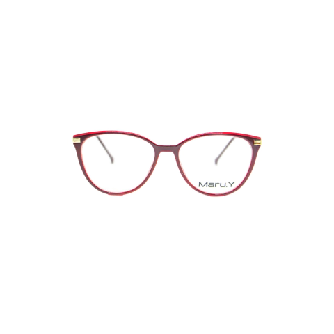Armação para óculos de Grau Maru.Y AL98142 Feminino Gatinho em Acetato Vermelho - comprar online