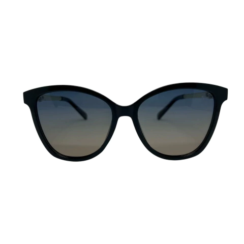 Óculos de Sol Infinity PZ8869 Feminino Polarizado Gatinho em Acetato Preto