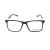 Armação para óculos de Grau Maru.Y 9162 Feminino Quadrado em Acetato Preto