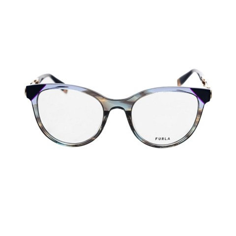 Armação para óculos de Grau Furla VFU672 Feminino Redondo em Acetato