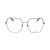 Armação para óculos de Grau Furla VFU674 Feminino Hexagonal em Metal - loja online