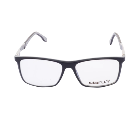 Armação para óculos de Grau Maru.Y 9100 Feminino Quadrado em Acetato Preto