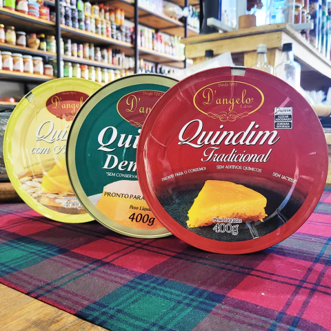 Quindim na Lata 400gr - Kit com 3 sabores