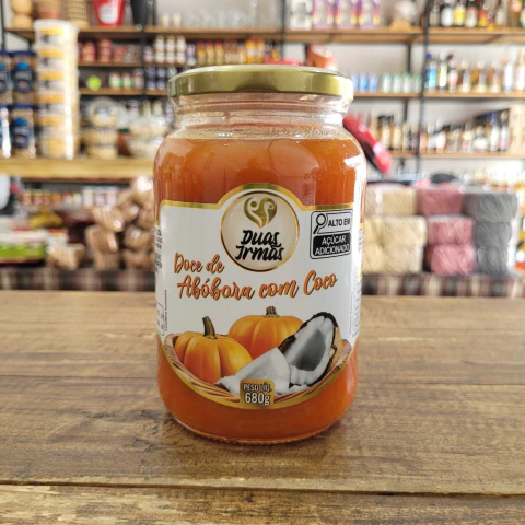 Doce de Abóbora com coco Duas Irmãs 680g