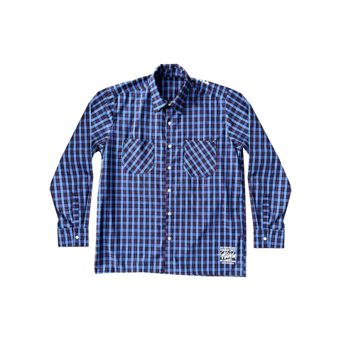 Camisa Manga Longa Xadrez Azul - comprar online
