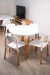Combo Mesa Redonda 0.90cm Eames + 4 sillas Milan - Lejaim - Lejaim