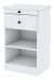 Mesa De Luz Con Desayunador Centro Estant Blanca Color Blanco - comprar online