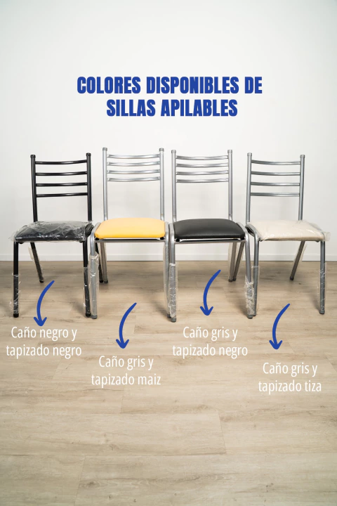 Silla de Caño Apilable - Economica - MM - comprar online