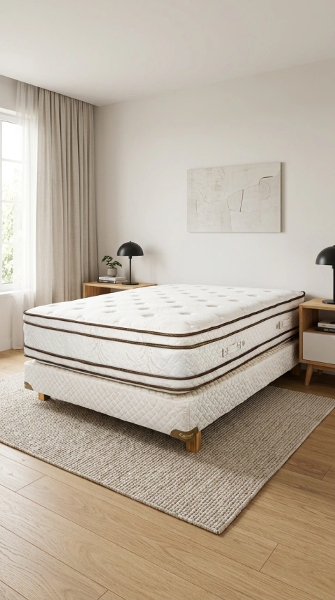 Conjunto Colchon y Sommier Cannon Sublime Euro Pillow