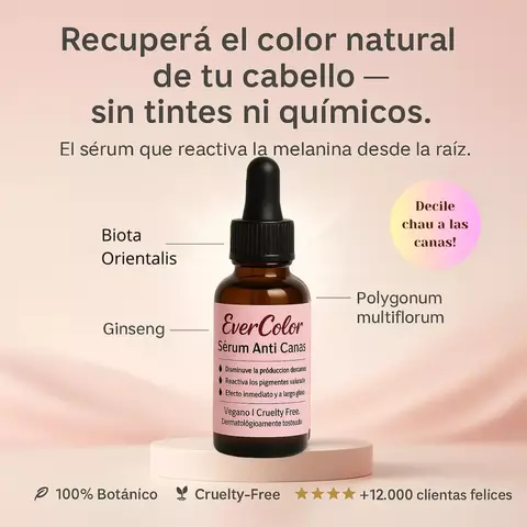 Serum Evercolor Capilar Anticanas Melanina Natural - comprar online