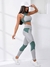 Sport Lifespree Conjunto de Gimnasio de 2 Piezas - Traje de Yoga Fitness Suave con Top de Abertura de Dos Colores y Leggings de Cintura Ancha en internet