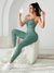 Solid Color Tank Sports Jumpsuit