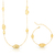 CONJUNTO DE COLAR E PULSEIRA TRATORADO TEXTURIZADO