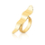 ANEL ONDULADO LISO DOURADO - comprar online