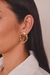 BRINCO ORGÂNICO VAZADO BANHADO EM OURO 18K - comprar online