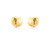 BRINCO ARGOLA CURVA LISA BANHADA A OURO - comprar online