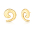 BRINCO ESPIRAL LISO DOURADO - comprar online