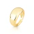 ANEL ABAULADO LISO DOURADO