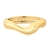 BRACELETE CURVO LISO DOURADO - comprar online