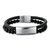 PULSEIRA MASCULINA 2 VOLTAS EM COURO E AÇO - comprar online