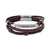 PULSEIRA MASCULINA 3 VOLTAS EM COURO MARROM E AÇO - Mariana Rui