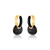 BRINCO DE ARGOLA DOURADO COM PINGENTE E ZIRCÔNIAS NEGRA - comprar online