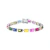PULSEIRA RIVIERA COLORS EM RÓDIO BRANCO