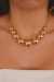 COLAR ESFERAS EM BANHO DE OURO 18K