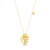 CORRENTE CONCHA CARACOL COM CRISTAL ÁGUA MARINHA - comprar online