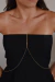 BODY CHAIN PLAQUINHAS DOURADO na internet
