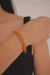BRACELETE ABAULADO COM RESINA COR TELHA na internet
