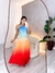 Vestido Luna - Azul /Laranja - comprar online