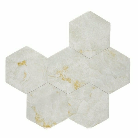 Piso pvc Hexagonal Carrara Golden m2 - comprar online