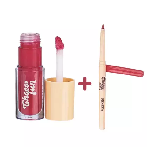 Lip Combo Choco Fun - Tint Cream Flan+ Lápis Dolce