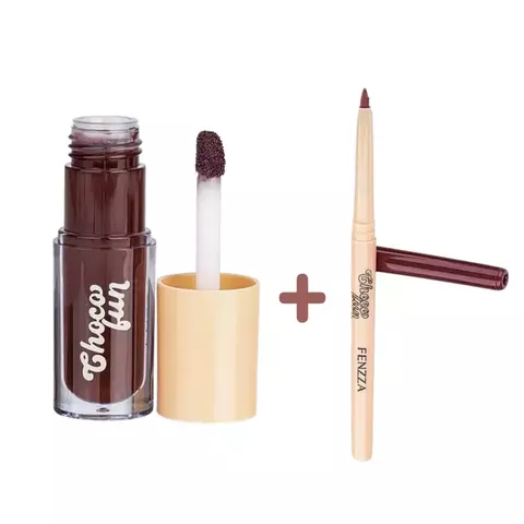 Lip Combo Choco Fun- Tint Cream Ganache + Lápis Turamisu